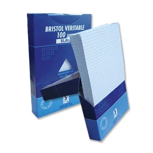 Fiche bristol gm blanc