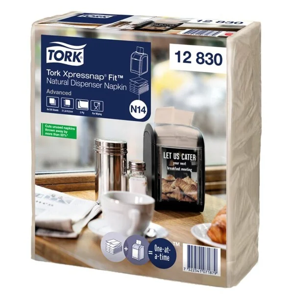 Tork Xpressnap Fit® Serviettes Enchevêtrées Naturelles N14