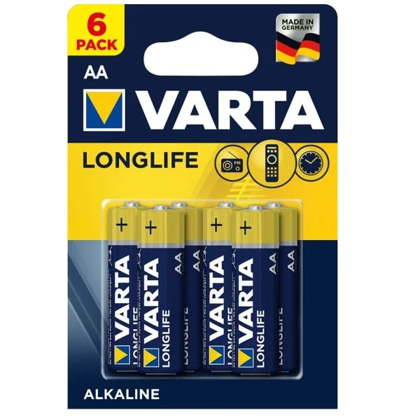 6x PILES LONGLIFE EXTRA LR6 AA VARTA