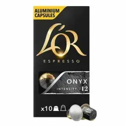 PAQUET DE 10 CAPSULES COMPLATIBLE NESPRESSO L'OR ONYX 12