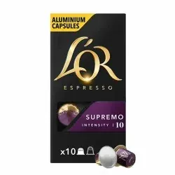 PAQUET DE 10 CAPSULES COMPLATIBLE NESPRESSO L'OR SUPREMO 10