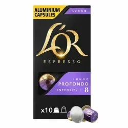 PAQUET DE 10 CAPSULES COMPLATIBLE NESPRESSO L'OR LUNGO PROFONDO 8