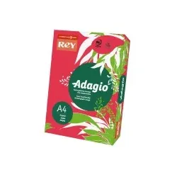 PAPIER COULEUR ADAGIO A4 80 GR ROUGE